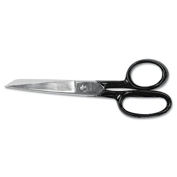 Clauss® Hot Forged Carbon Steel Shears, 7" Long, 3.13" Cut Length, Black Straight Handle freeshipping - TVN Wholesale